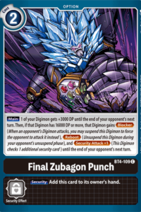 Final Zubagon Punch BT4-109