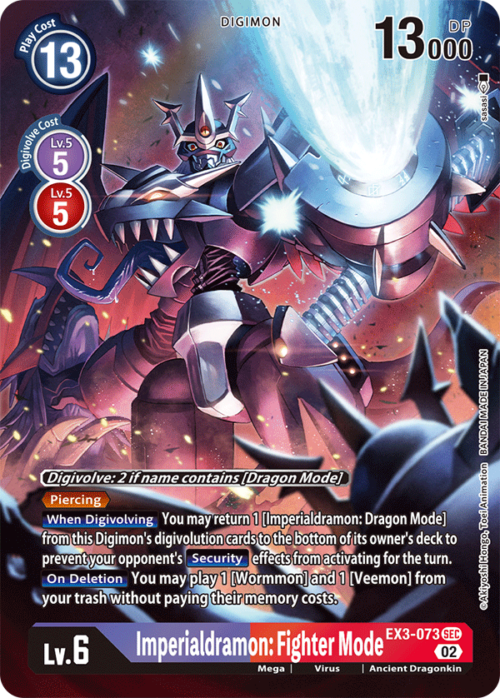 Imperialdramon: Fighter Mode EX3-073A