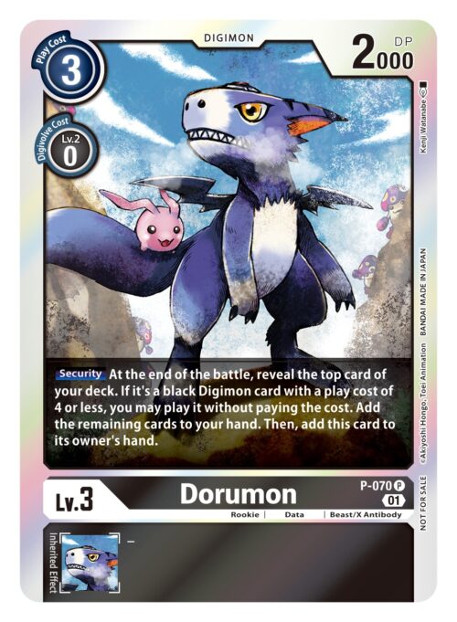 P-070 Across Time Box Topper Dorumon P-070