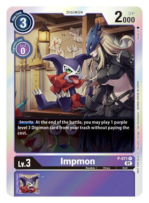 P-071 Across Time Box Topper Impmon P-71